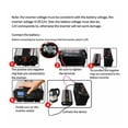 thumbnail image 5 of CJC Power Inverter 4000W, DC 12V to AC 110V Converter with LCD Display, Pure Sine Wave Solar Converter for Home, RV, Outdoor, Camping, Boat, Emergency, 5 of 11