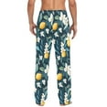 thumbnail image 4 of FORMRS Mens Pajama Pants with Pockets Sleepwear Lounge Bottoms Sizes S-2XL, Floral Lemon, 4 of 7