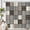 Gray Checker, variant on Zen Spa Shower Curtain Basalt Stones Herbal Oil Scent Candles Bamboo and Water Reflection Relaxing Meditation Home Décor Waterproof Fabric 72x72 Inch Plastic Hooks 12PCS
