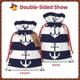 thumbnail image 2 of Honeii Anchors Print Small Burlap Bags,Christmas Drawstring Treat Bags Gift Bags Reusable Candy Goodie Wrapping Bags for Holiday Party Favors Supplies -Small, 2 of 9