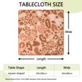 thumbnail image 2 of Brown and Pink Of Leopard Print Square Fitted Tablecloth with Elastic Edge,Square Table Cover,Washable Elastic Table Cover for Home Kitchen Party Decor 34"x34", 2 of 6