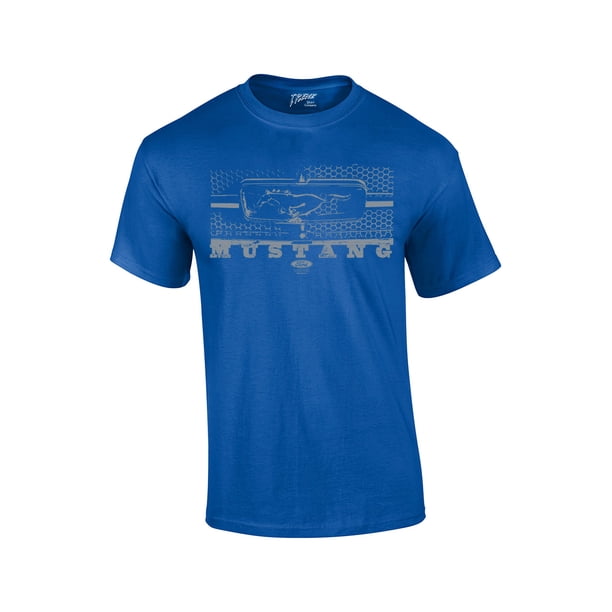 T-shirt Ford Racing Mustang Pony Bleu - Taille L Homme, Occasion Très Bon état