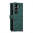 thumbnail image 3 of Allytech Wallet Case for Samsung Galaxy Z Fold5, Galaxy Z Fold5 Cover, Zipper Pocket Multiple Cards Holder Hand Wrist Strap Shockproof Phone Case for Galaxy Z Fod 5 - Darkgreen, 3 of 9