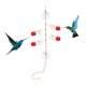thumbnail image 4 of Comedero para pájaros silvestres Colibrí Comedero para pájaros Succión de ventana Comedero para pájaros salvajes Estación de alimentación para jardín 4 botellas Sunnimix comedero para pájaros, 4 of 8