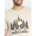 thumbnail image 3 of Peanuts Snoopy Men’s and Big Men’s Take a Hike Graphic Tee, Sizes S-3XL, 3 of 3