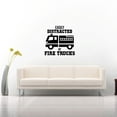 thumbnail image 3 of Easily Distracted By Fire Trucks - Vinyl Wall Sticker Wall Art Wall Decal Girl Boy Kids Room Design Bedroom Nursery Kindergarten House Home Decor Wall Sticker Vinyl Decoration Size (20x20 inch), 3 of 3