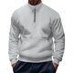 thumbnail image 2 of Blusa y camisas de cuello alto de manga larga para hombre, moda informal, cuello alto, color liso, sudaderas de manga larga, blusa, abrigo de poliéster para hombre, 2 of 5