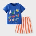 thumbnail image 5 of WhouRiu Boys Casual Outfits Short Sleeve Cartoon Graphic Tees And Shorts Sets Kids Summer Clothes, 5 of 8