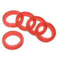 thumbnail image 1 of Unique Bargains Key Cap Cover 0.9' Round Key Identifier Tags for House Keys, Red, 20 Pack, 1 of 6
