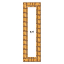 5x30 In Frame Beige Real Wood Picture Frame Width 3 inches | Interior Frame Depth 0.5 inches |