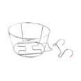 thumbnail image 2 of Barandilla colgante de acero inoxidable, macetero para plantas, cesta decorativa, soporte en maceta resistente para dormitorio, balcón, cafetería,, 2 of 8