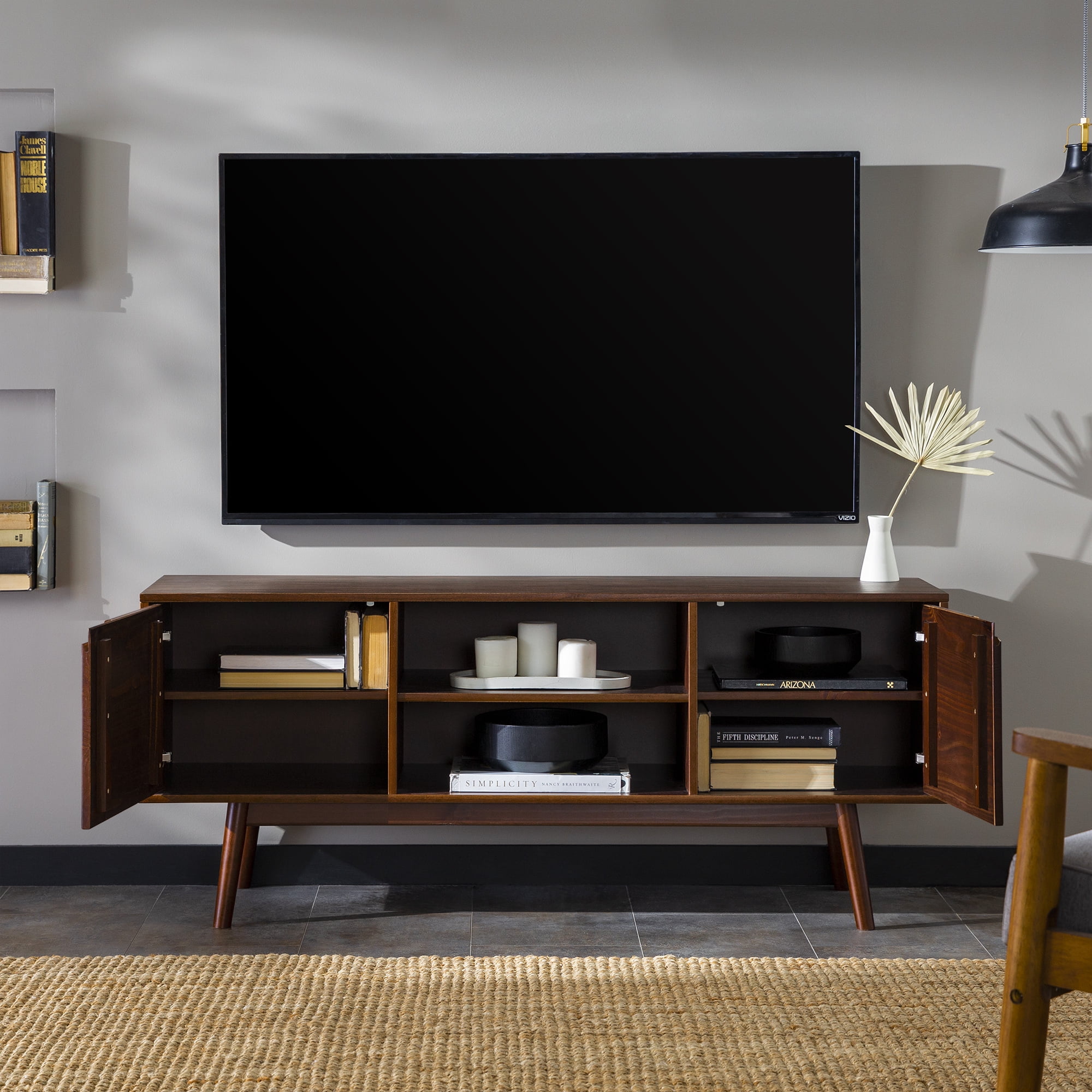 Mid century modern tv stand deals walmart