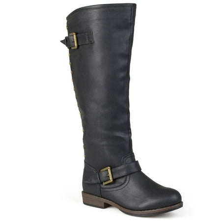 Journee Collection Spokane Women's Knee-High Boots Color: Black Size: 6
