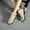 Beige, variant on POROPL Boots for Women Ankle Square Toe Non Slip Shoes,Boots Size 5