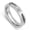 Silver, variant on Men's Gold-Tone Stainless Steel Ring, Bezel Round CZ Grooved Band, Size 11