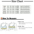 thumbnail image 3 of Busydd Sports Bras for Women Solid Color Ribbed Womens Underwear Comfortable Breathable Wireless Bras for Women XL, 3 of 5