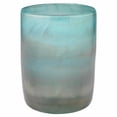 thumbnail image 2 of Jamie Young Co Medium Contemporary Glass Vapor Vase in Metallic Opal Blue, 2 of 3