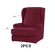 thumbnail image 3 of Protector suave Advancent para muebles 2 piezas sillón orejero Vino rojo, 3 of 6
