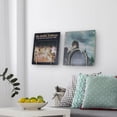 thumbnail image 4 of Modern Metal Wire Wall Mounted Vinyl Records Storage Racks Hanging LP Record Holders Floating Album Cover Display Shelves Set of (Brass), 4 of 7