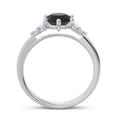 thumbnail image 4 of Diamond-Capitals 2.15 Carat New Round Cut Black Onyx & Aquamarine Gemstone Engagement Ring for Fiancee 18K White Gold Size 4, 4 of 7