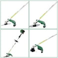 thumbnail image 3 of iRerts 9 in 1 Grass Trimmer, 38CC 2-Cycle Gas Powered Weed Eater with Gas Pole Saw, Hedge Trimmer, Grass Trimmer and Brush Cutter, String Trimmer for Grass Garden Yard Care, Green, 3 of 9