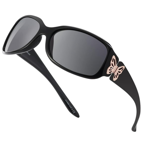 Lentes de Sol Polarizados con Decoración de Mariposa LVIOE para Mujeres