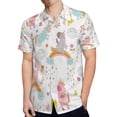 thumbnail image 4 of High Quality Hawaiian Shirts for Men Short Sleeve Aloha Beach Shirt Floral Summer Casual Button Down Shirts Blouses IMQSTL, 4 of 7