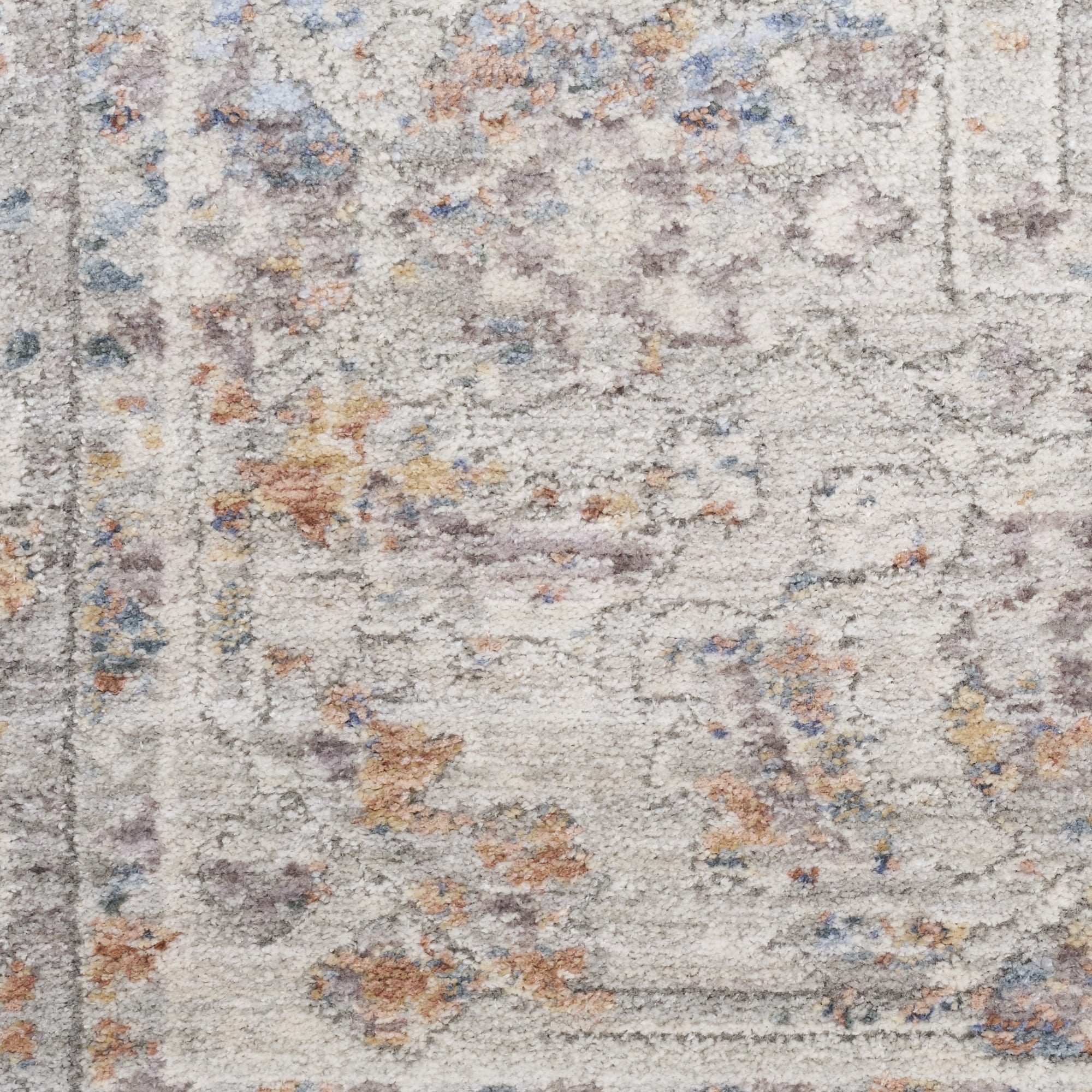 Nourison Elegant Heirlooms 2'2" x 8' Blue Multicolor Vintage Indoor Rug