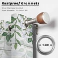 thumbnail image 2 of Outdoor Curtains for Patio Waterproof, Daisy Spring Floral Outdoor Privacy Panels Grommet, Farmhouse Botanical Green Leaves Wooden Blackout Outside Curtains for Porch/Cabana 54"x108", 1 Panel, 2 of 8