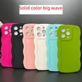 thumbnail image 4 of Carcasa para teléfono móvil Apple 15 Big Wave de color sólido puro adecuada para iPhone 14, funda protectora de silicona suave de material de bricolaje simple, 4 of 6