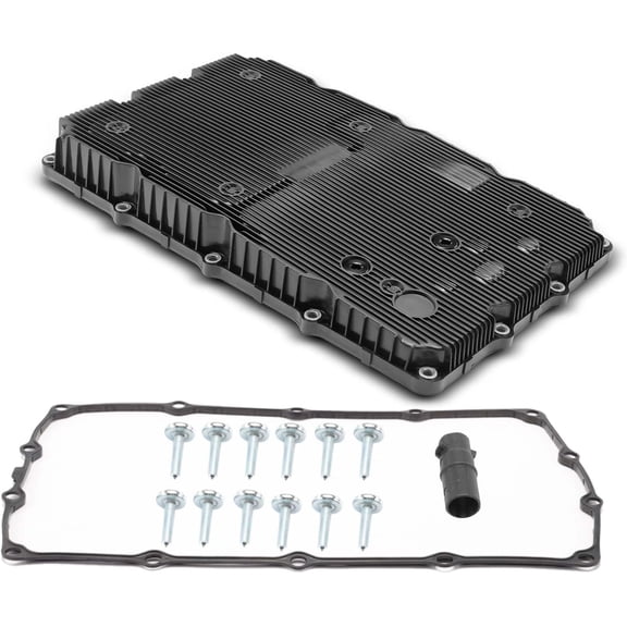 A-Premium Transmission Oil Pan with Drain Plug Compatible with Hyundai Genesis 2013-2016, Genesis Coupe 2013-2016, Equus 2012-2016 & Genesis G80 2017-2020, G70 2019-2020, G90 & Kia K900, Stinger