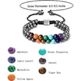 thumbnail image 2 of PinesC bracelet en Obsidienne Colorée Naturelle 8mm, bracelet chakra Extensible Unisexe pour Protection Multi-Cicatrisation, 2 of 5