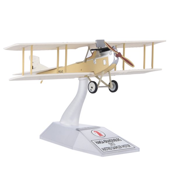 Modèle d'Avion 1/72 Décor Rétro Albatros Avion de Reconnaissance Modèle pour Décoration de la Maison Présentoir Jouet