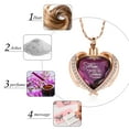 thumbnail image 6 of Crystal Heart Cremation Jewelry for Ashes Holder Urn Necklace for Ashes of Loved One -Always on my mind forever in my heart, 6 of 7