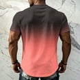 thumbnail image 5 of OIOLOYJM T-Shirts For Men Gradient Crew Neck Short Sleeve Summer Casual Tees Tops Loose Fit Breathable Basic Athletic T Shirt Orange 2XL, 5 of 5
