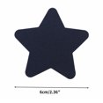 thumbnail image 2 of Unique Bargains 4 Pcs Self-Adhesive Five-pointed Star Durable Nylon Repair Patches 2.36"x2.36" Navy Blue, 2 of 4