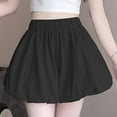 thumbnail image 5 of Taylonsss Womens Shorts Elastic Waist A-line Pumpkin Puffy Covering Body Casual Spring Summer Beach Party Outfit, 5 of 6