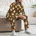 thumbnail image 7 of Balery Flowers And Gnomes Bees Pattern Pajama Sets for Men Long Sleeve 2 Piece Sleepwear Loungewear Sets Soft PJ's with Pockets Long Sleeve Comfy Pj Sets-XX-Large, 7 of 7