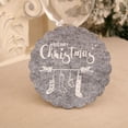 thumbnail image 3 of pstuiky Posavasos navideños para copas de vino y té, posavasos para tazas de té, artículos de decoración navideña para hoteles, restaurantes y hogares., 3 of 6