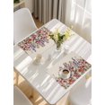 thumbnail image 5 of Watercolor Floral Placemats Set of 12, Spring Daisy Lily Lavender Garden Beige Placemats for Dining Table, Place Mats for Kitchen Tabletop, Waterproof Wipeable Dining Table Mats Set, 5 of 9