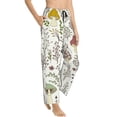 thumbnail image 2 of Naloa Colorful Mushrooms and Plants Print Women’s Ultra-Soft Comfy Pajama Lounge Pants with Pockets & Drawstring, 2 of 8
