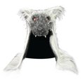 thumbnail image 1 of Máscara de lobo, accesorio novedoso para cubrir los hombros y la cabeza, máscara de animal para adultos, ideal para festivales. Gris, 1 of 9