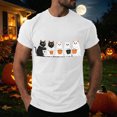 thumbnail image 1 of TOWED22 Halloween Short Sleeve T-Shirts for Men Fashion Summer Print Tops Round Neck Breathable Tees Plus Size(H149-White,L), 1 of 6