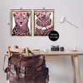 thumbnail image 4 of Stupell Industries Floral Cheetah Tiger Animals Painting Gold Floater Framed Canvas Art Print Wall Art, 17 x 21, Set of 2, 4 of 10