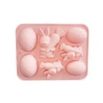 thumbnail image 1 of Molde de silicona de conejo de Pascua y zanahoria para hacer jabón de gelatina de chocolate DIY, 1 of 5