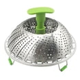 thumbnail image 1 of Cesta de vapor de verduras plegable, cesta de vapor de acero inoxidable Cesta de vapor de verduras de acero inoxidable Suministros de cocina Diseñado con precisión, 1 of 8
