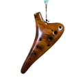 thumbnail image 4 of Ocarina de 12 agujeros Alto C melodía escuela principiante enseñanza Ocarina instrumento musical de 12 agujeros, 4 of 5