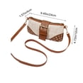 thumbnail image 3 of Ladies' Embossed PU Leather Crossbody Shoulder Bag, 24x12x4 cm, Adjustable Strap, Compact Fringe Design, Multi-Color Options, Lightweight Everyday Handbag, 3 of 6