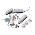 thumbnail image 2 of Milaget Guitar Pickup Set 5 Gear Wheel Prewired for ST Electric Guitar Musical Instrument White, 2 of 9