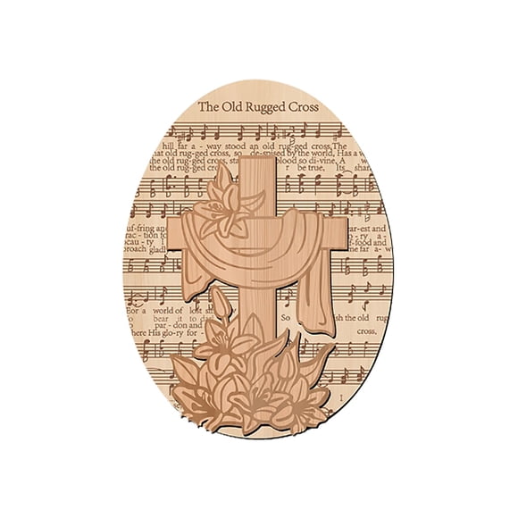 TIELUTT Wooden Easter Egg Home Unique Centerpiece Table Decorations Catholic Easter Sunday Glass Christmas Ornament Christmas Ornament Keepsake Digital Ornament Strength Ornament Christmas Three Deco